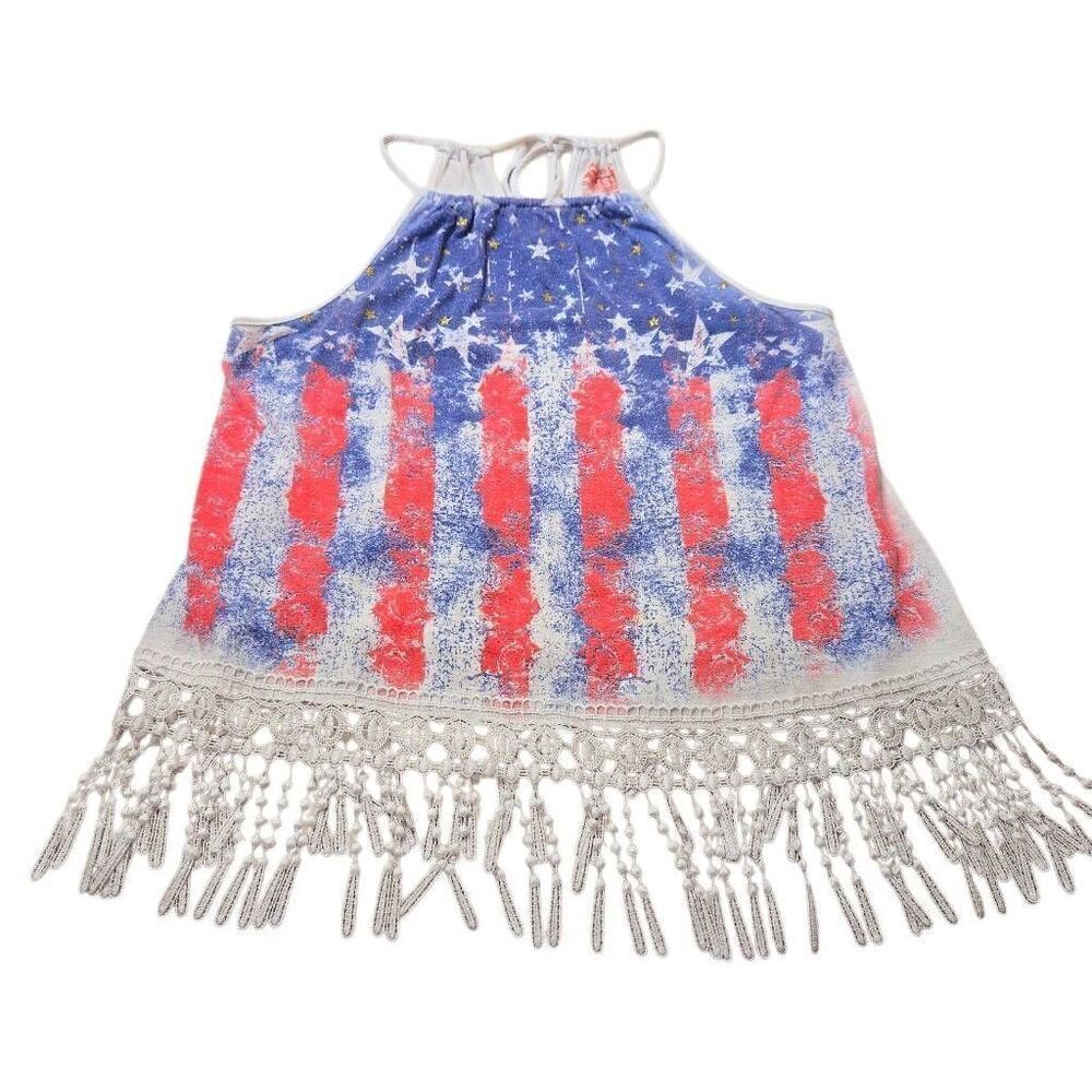 Patriotic tank top shirt XL juniors